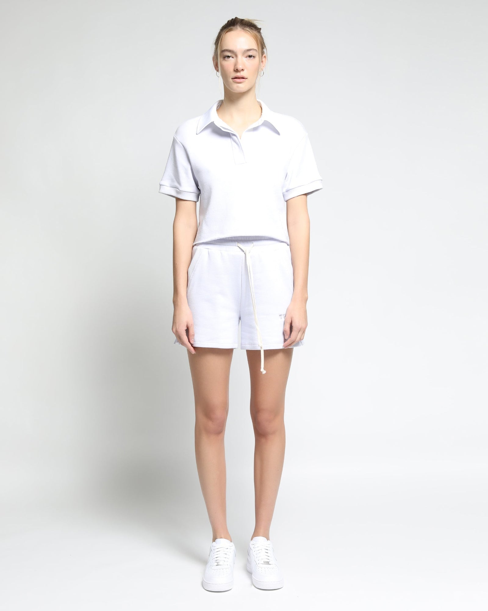Womens | Sunnyside Terry Reversed Loop Shorts | Lavender