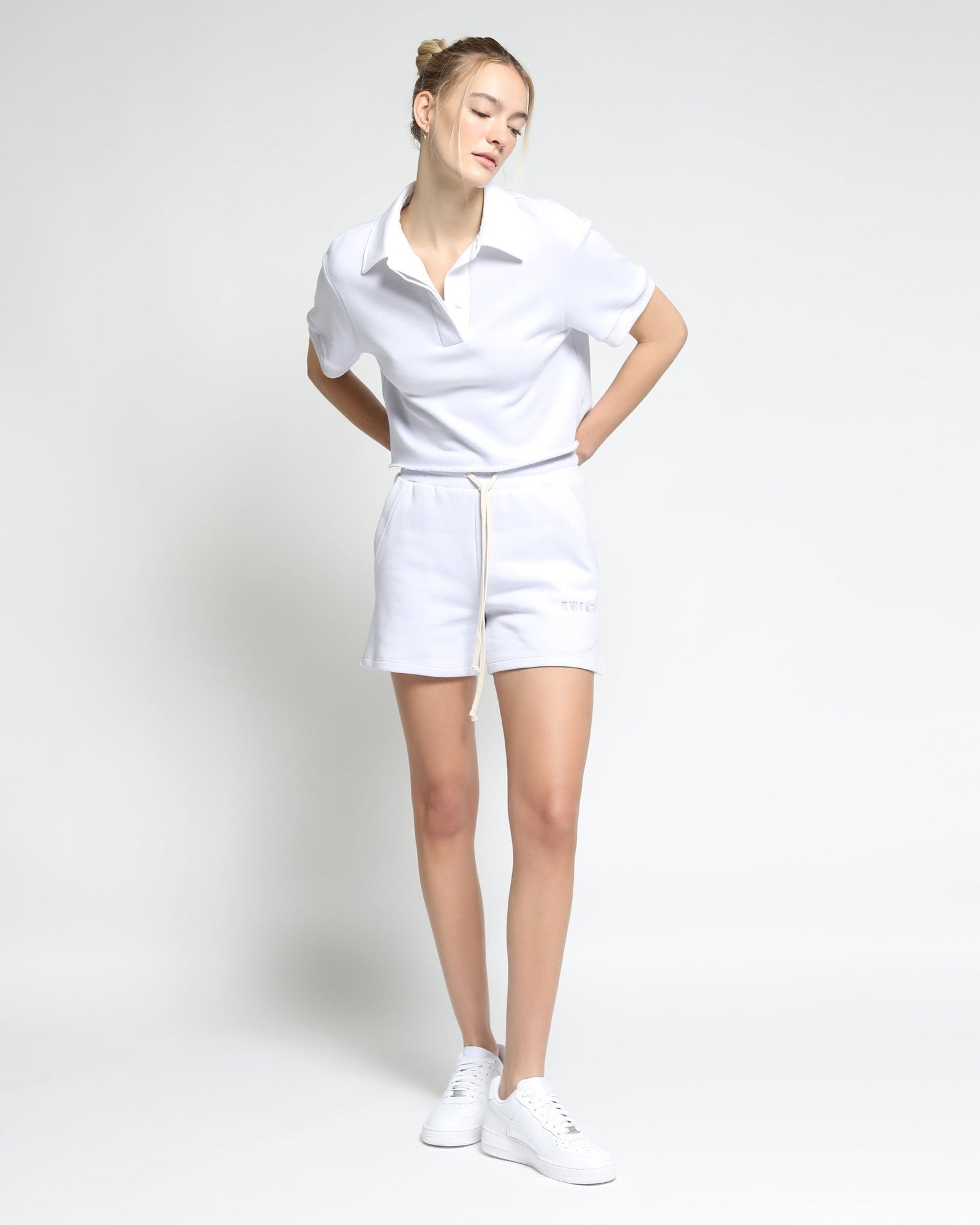 Womens | Sunnyside Terry Reversed Loop Shorts | Lavender