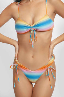 Women | Sophia Ruched Cheeky Bottoms | Sunset Shimmer