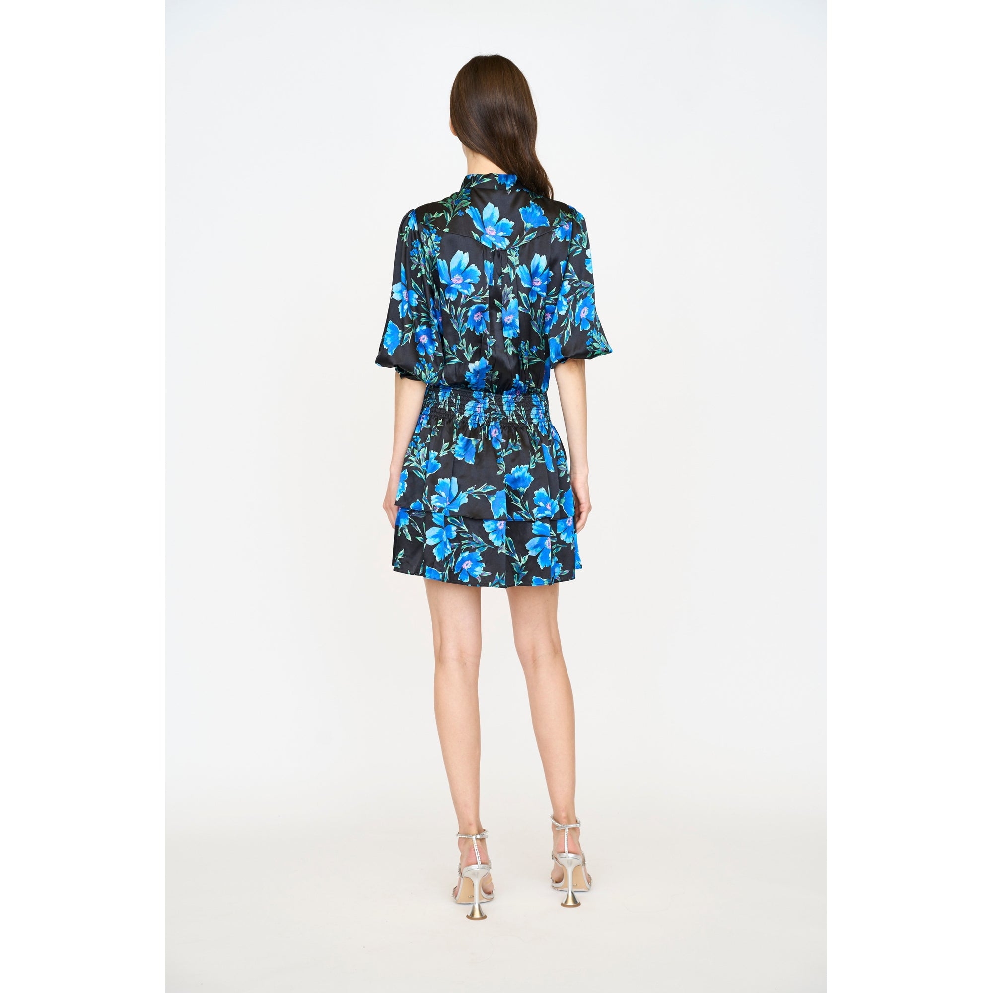 Sutton Dress | Sapphire Poinsettia