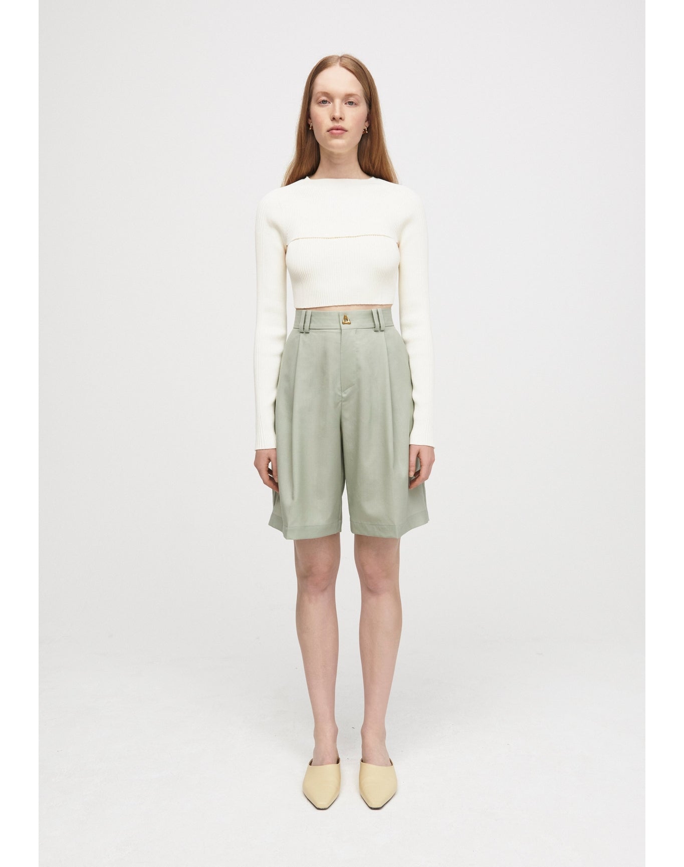 Swan | Tailored Shorts | Herb