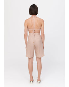 Swan | Tailored Shorts | Pale Rose