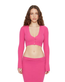 Sweet Knit Cardigan | Fuchsia