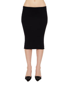 Sweet Knit Midi Skirt | Black