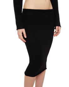 Sweet Knit Midi Skirt | Black
