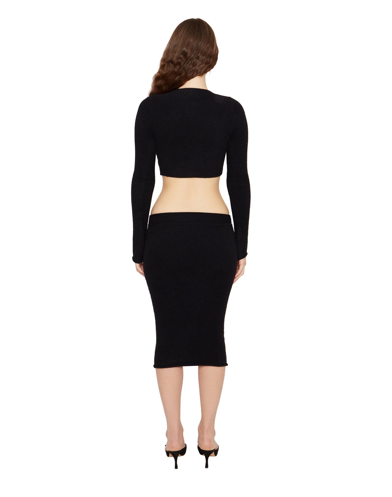 Sweet Knit Midi Skirt | Black