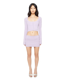 Sweet Knit Mini Skirt | Lavender