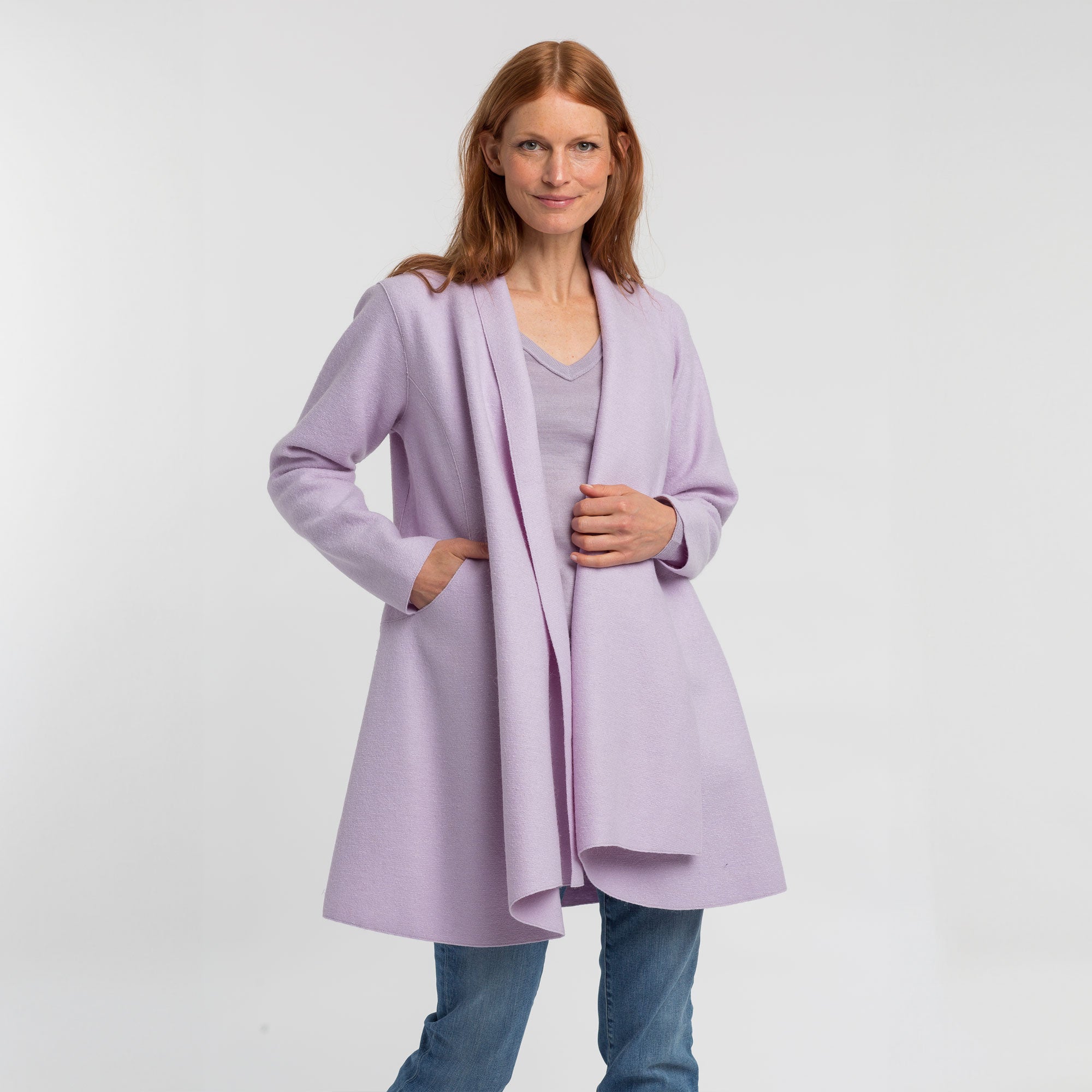 Women | Swing Coat | Lavender