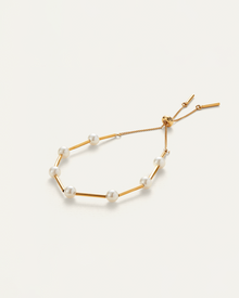 Glass Pearls | Sylvie Bracelet | Gold Ion Plated Steel