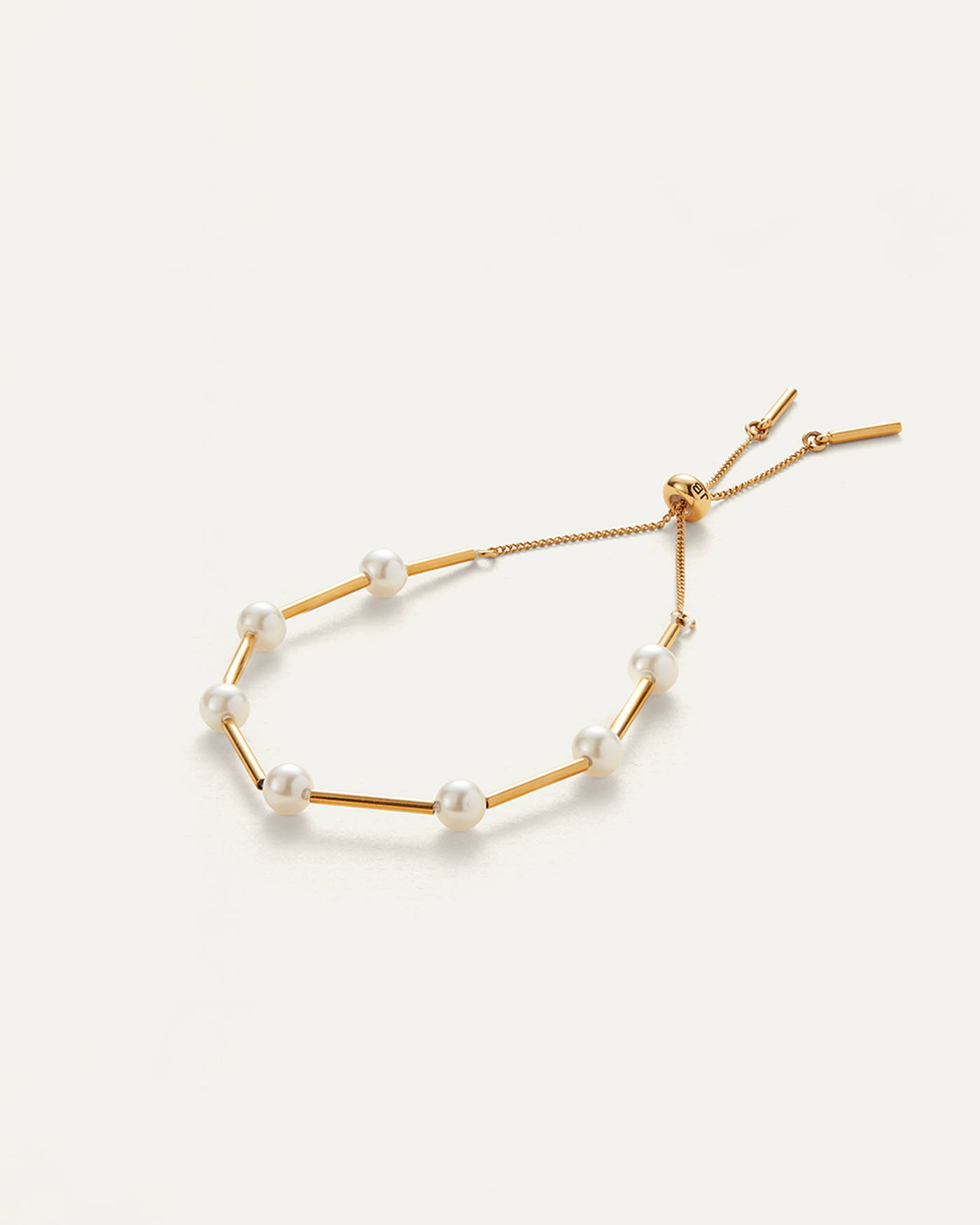 Glass Pearls | Sylvie Bracelet | Gold Ion Plated Steel