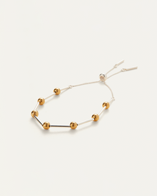 Glass Pearls | Sylvie Bracelet | Silver Dipped Brass