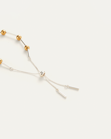 Glass Pearls | Sylvie Bracelet | Silver Dipped Brass
