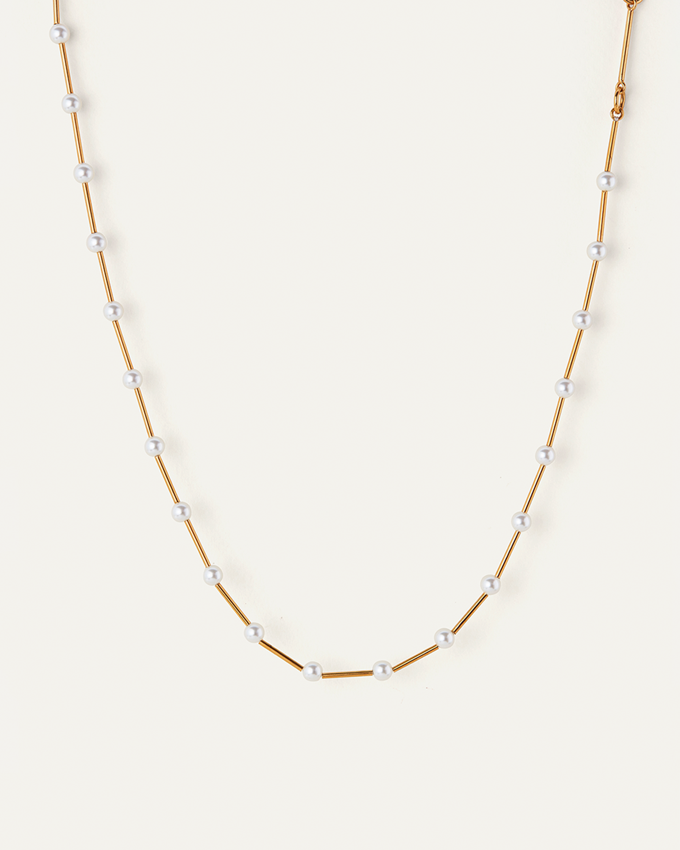 Glass Pearl | Sylvie Necklace | Gold Ion Plated Brass
