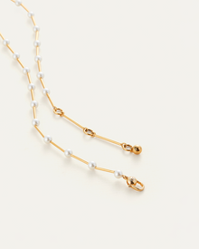 Glass Pearl | Sylvie Necklace | Gold Ion Plated Brass