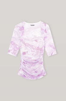 Mesh Blouse | Orchid Bloom