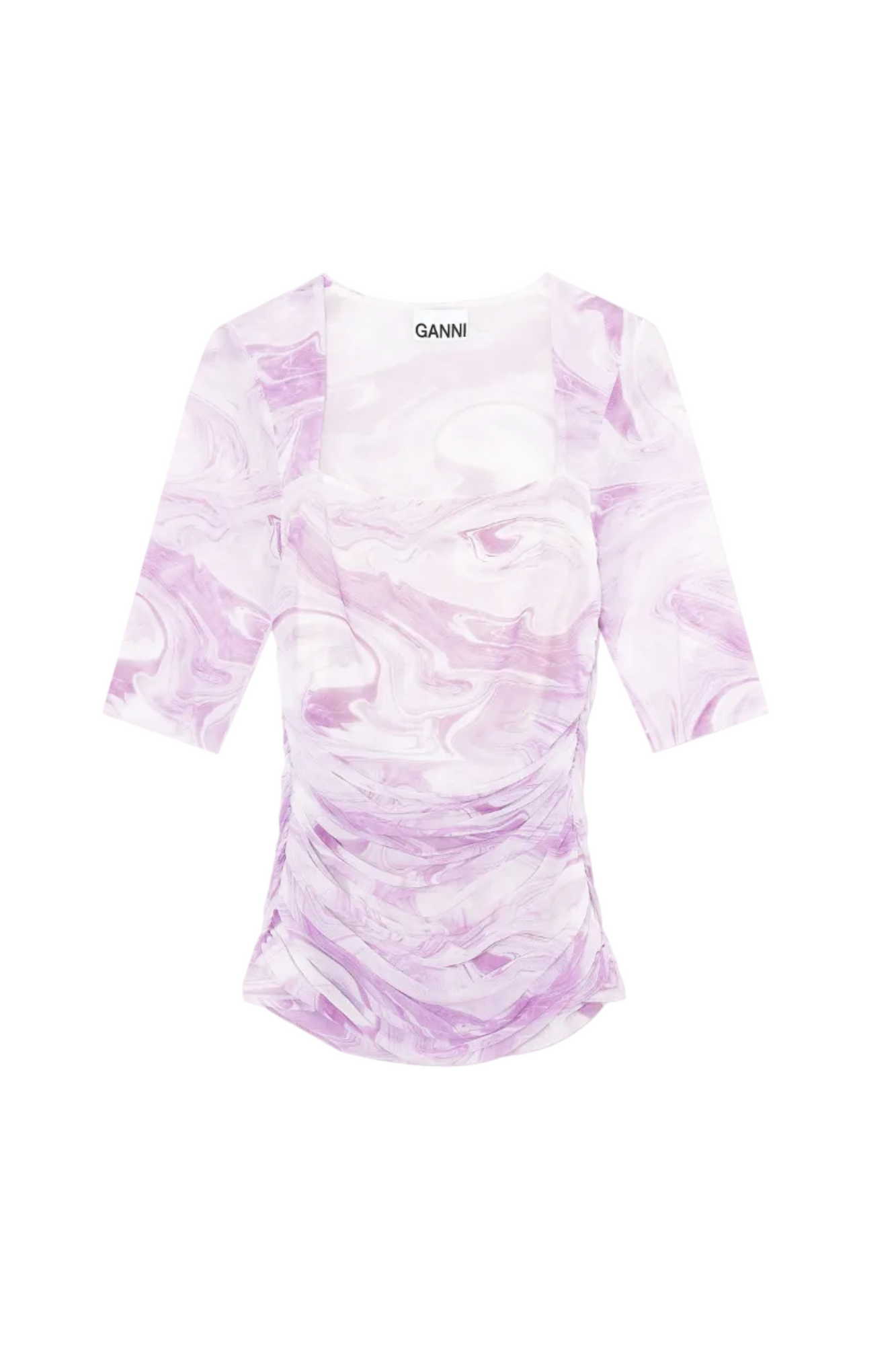 Mesh Blouse | Orchid Bloom