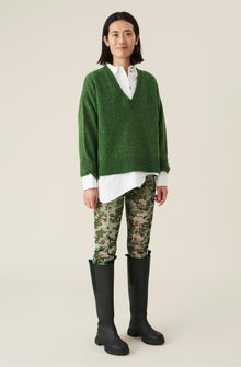 Floral Mesh Leggings | Kelly Green