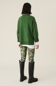 Floral Mesh Leggings | Kelly Green