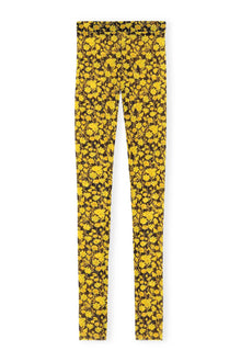 Floral Mesh Leggings | Spectra Yellow