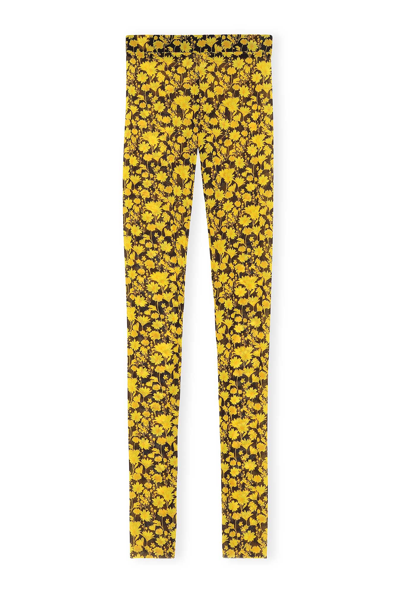 Floral Mesh Leggings | Spectra Yellow