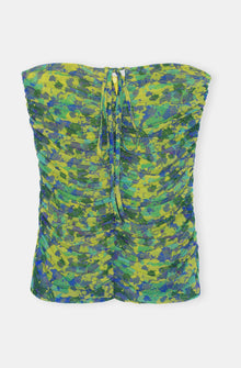 Mesh Ruched Halter Top | Sulphur Spring