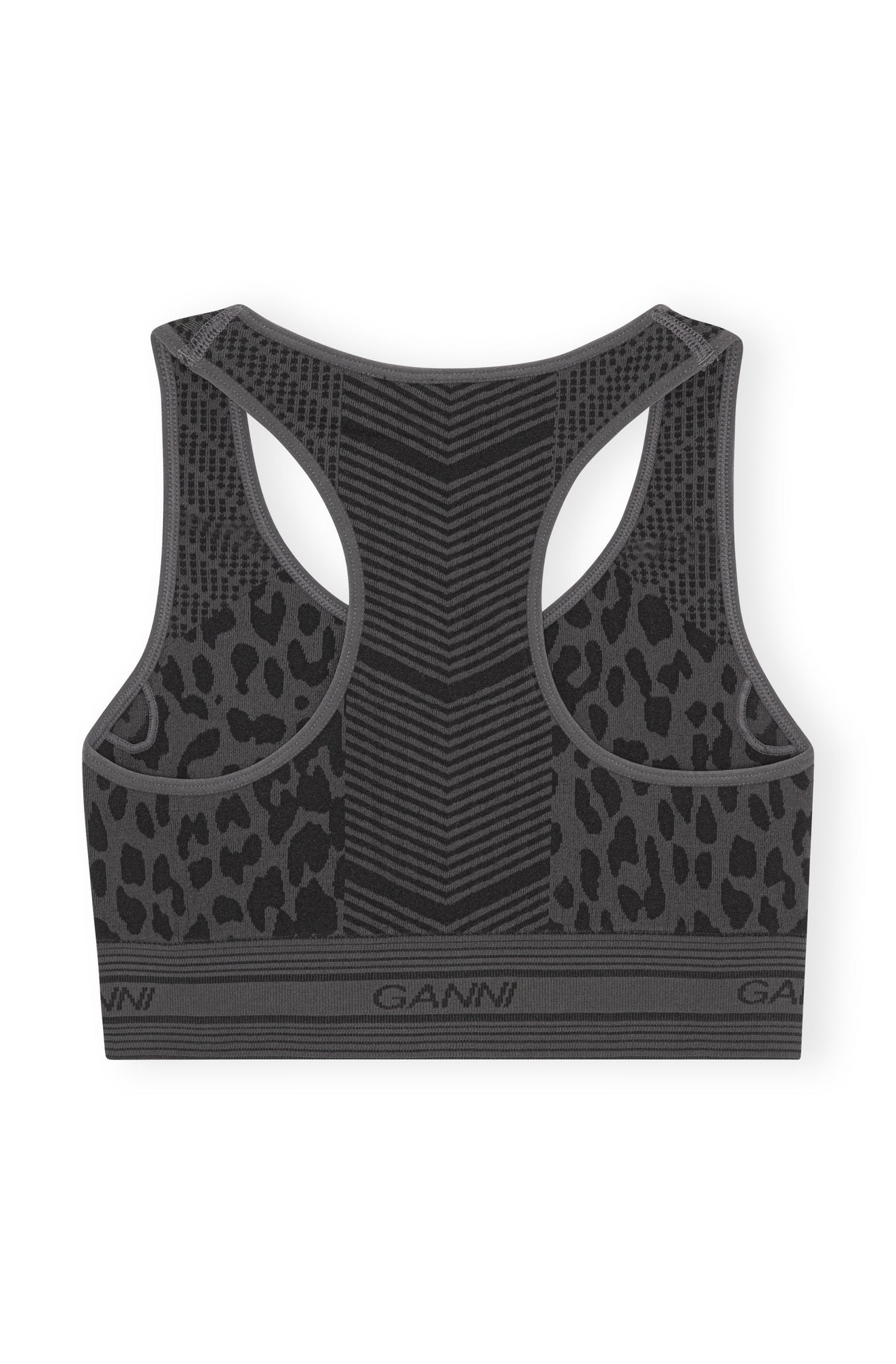 Seamless Jacquard Bra | Black