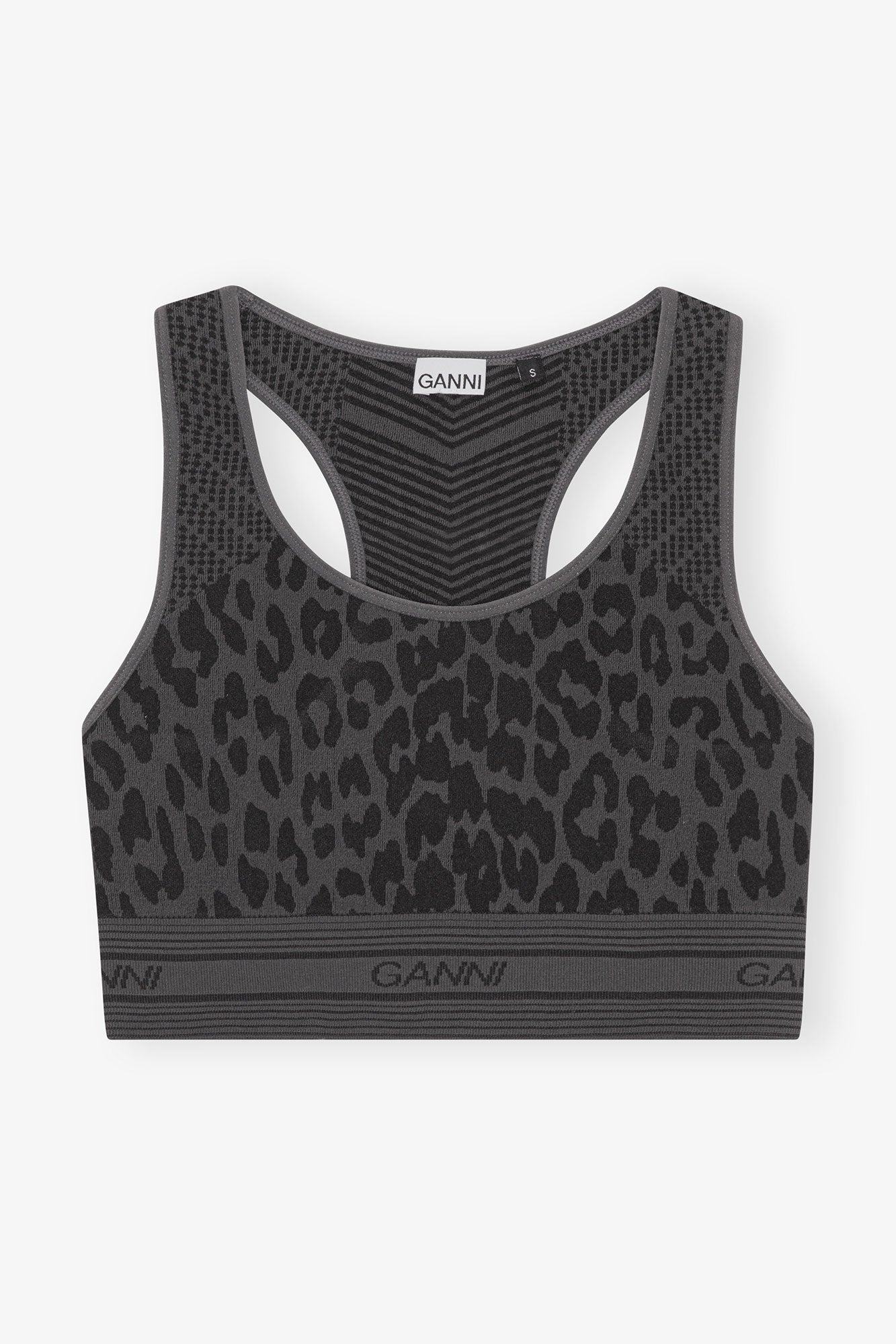 Seamless Jacquard Bra | Black
