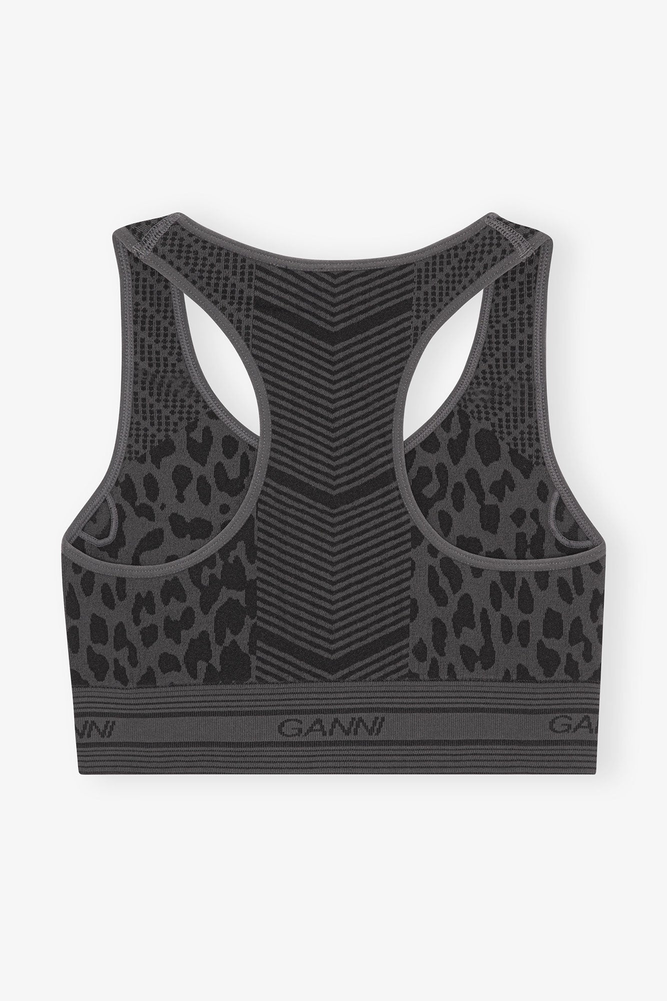 Seamless Jacquard Bra | Black