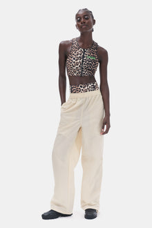 Active Racerback Zipper Top | Leopard