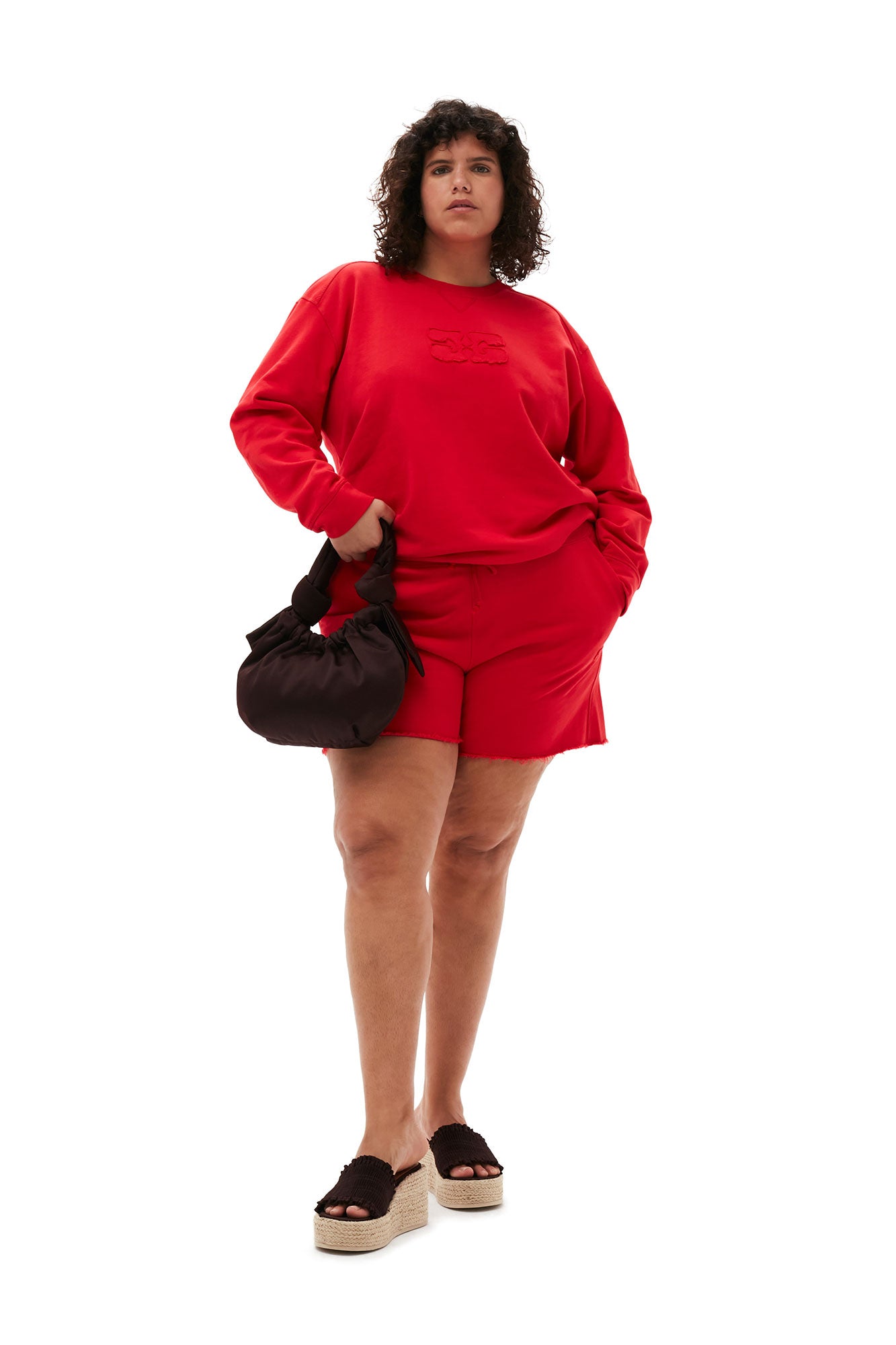 Isoli Drawstring Shorts | Racing Red