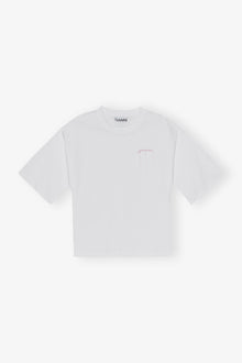 Heavy Cotton Drop Shoulder Waisted T-shirt | Bright White