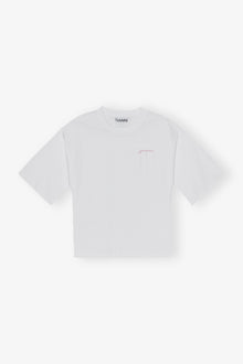 Heavy Cotton Drop Shoulder Waisted T-shirt | Bright White