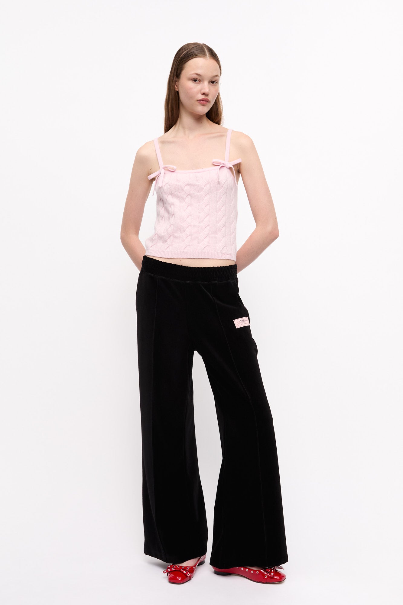 Heavy Velour Pants | Black