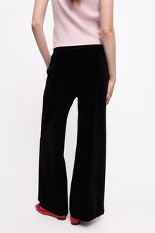 Heavy Velour Pants | Black