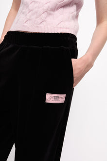 Heavy Velour Pants | Black