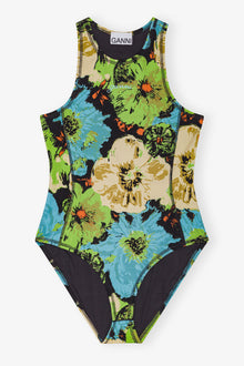 Printed Lycra Jersey Bodystocking | Multicolor