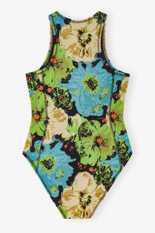 Printed Lycra Jersey Bodystocking | Multicolor