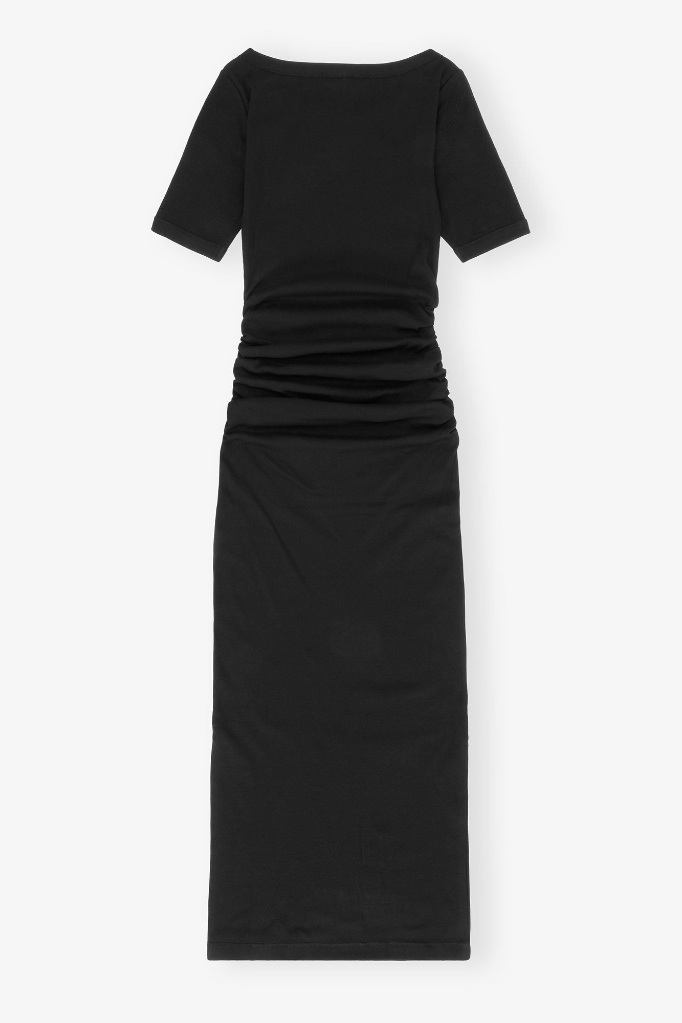 Soft Cotton Rib Dress | Black