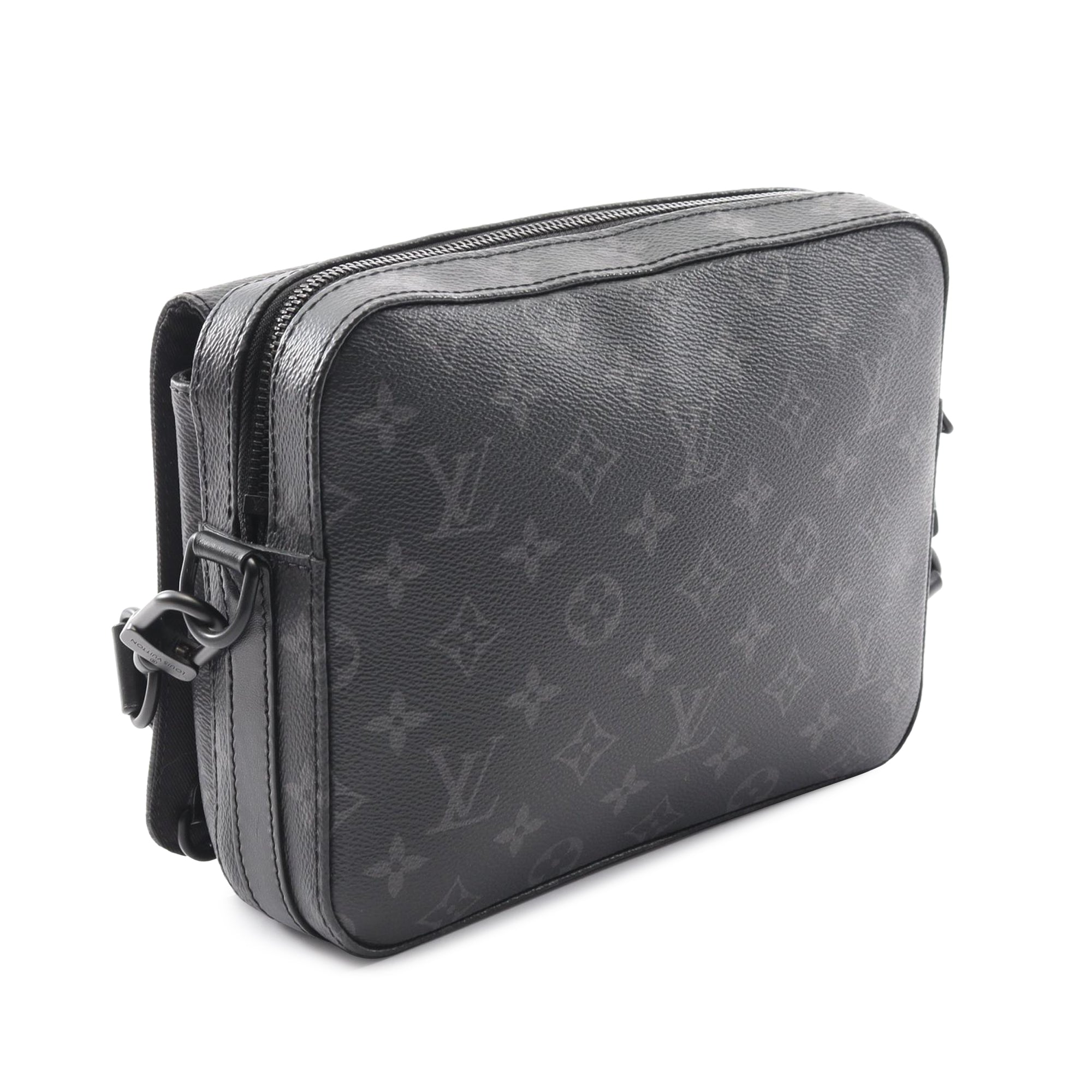 Louis Vuitton | Pre-Owned Monogram Eclipse Steamer Messenger | Black