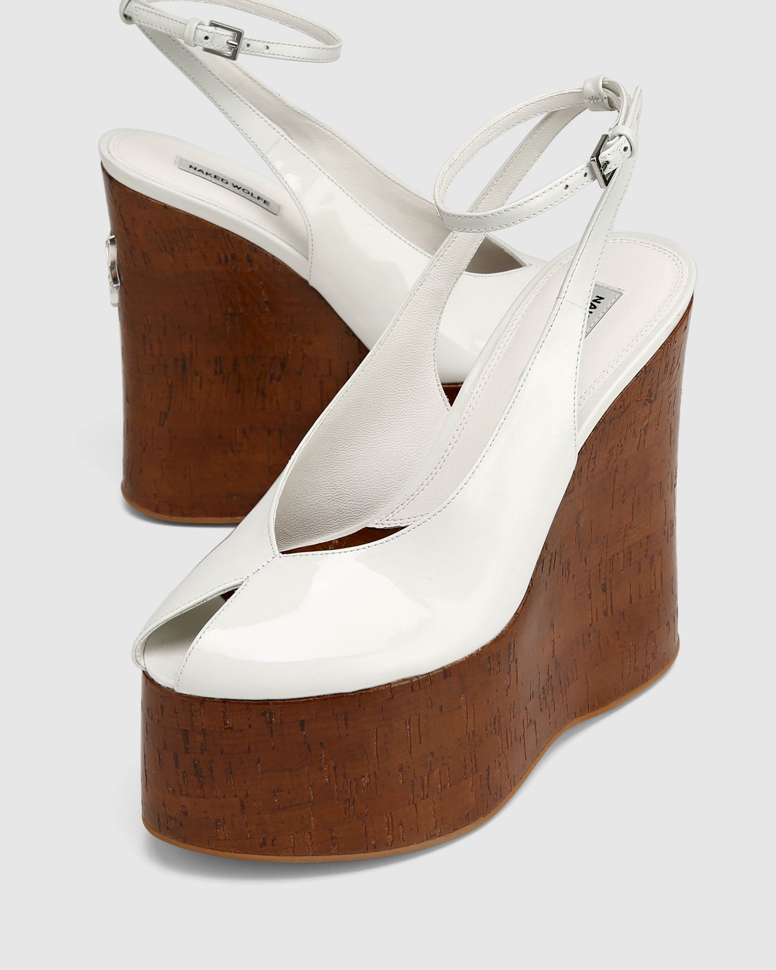 Womens | Tansy Patent Heel | White