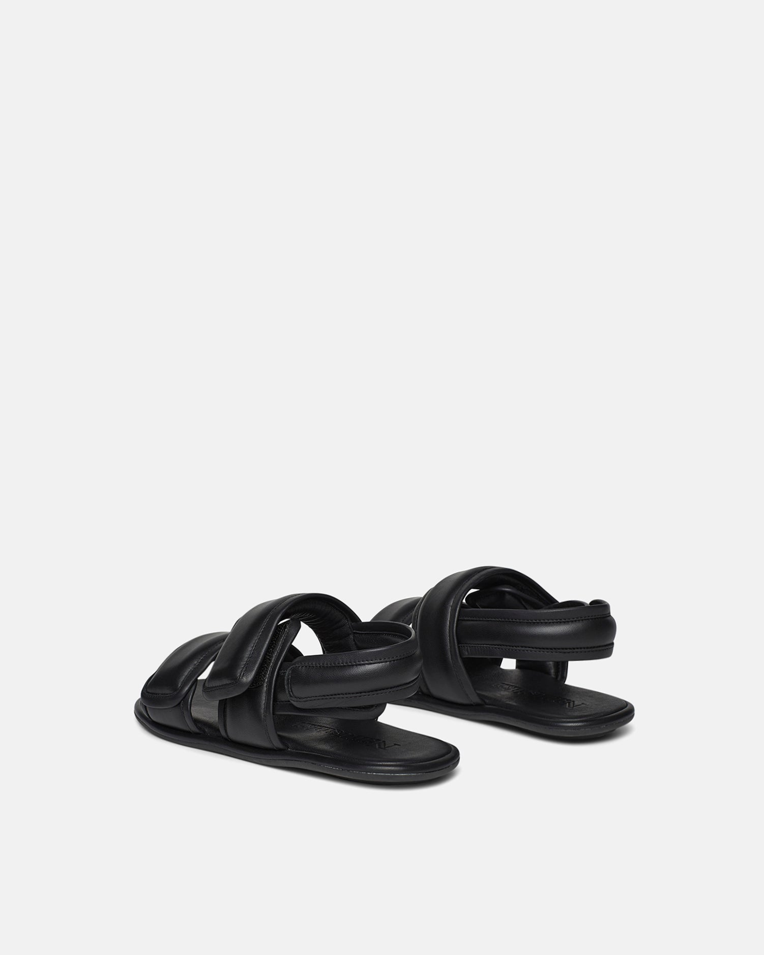 Womens | Tarrus Rounded Toe Padded Flat Sandals | Black