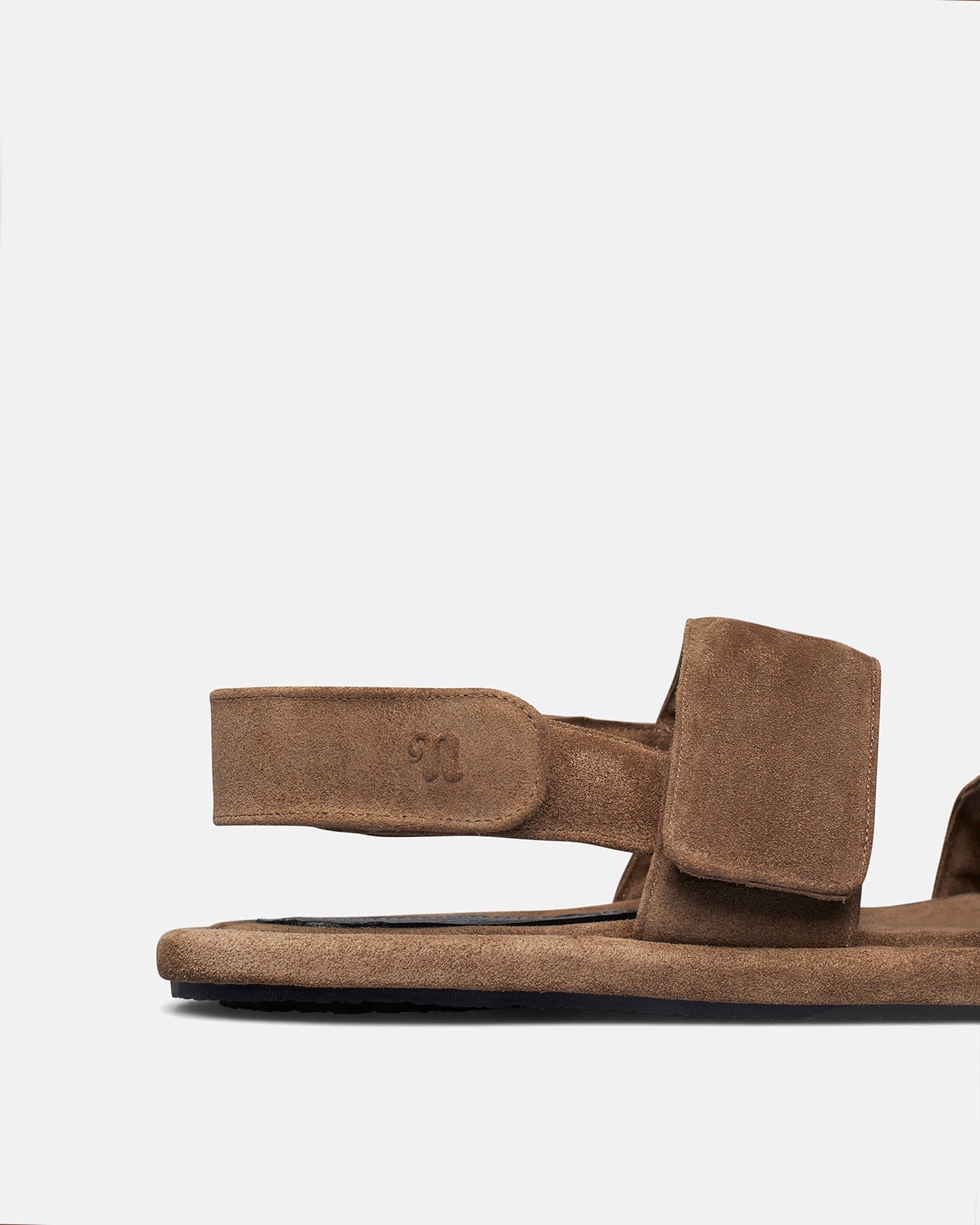 Tarrus Rounded Toe Padded Flat Sandals | Taupe