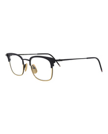 Thom Browne Square Metal Optical Frames | Navy