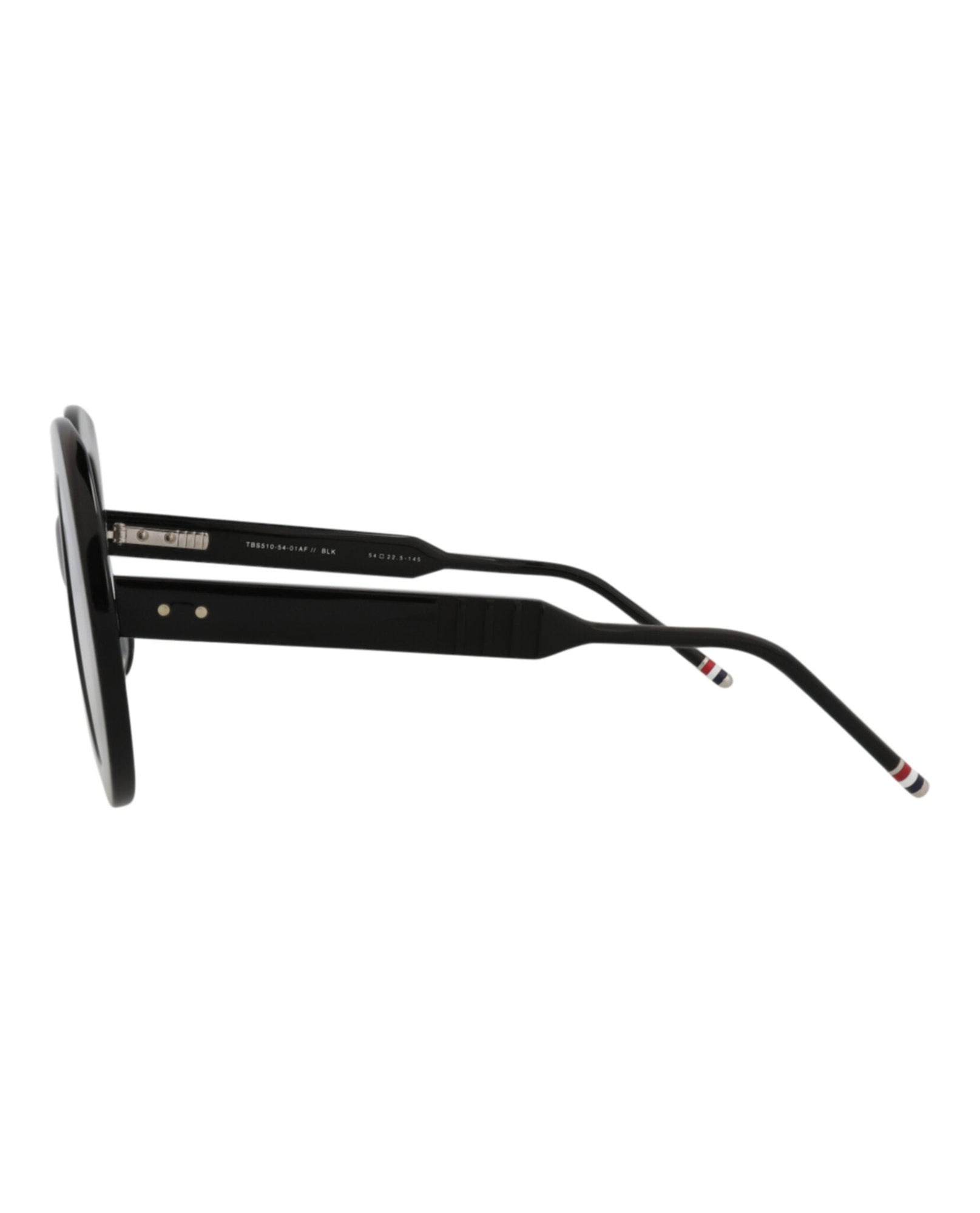 Thom Browne Round Acetate Sunglasses | Black