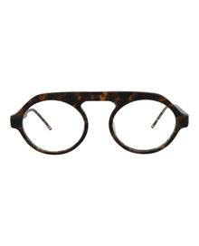 Thom Browne Round Acetate Optical Frames | Brown Multi