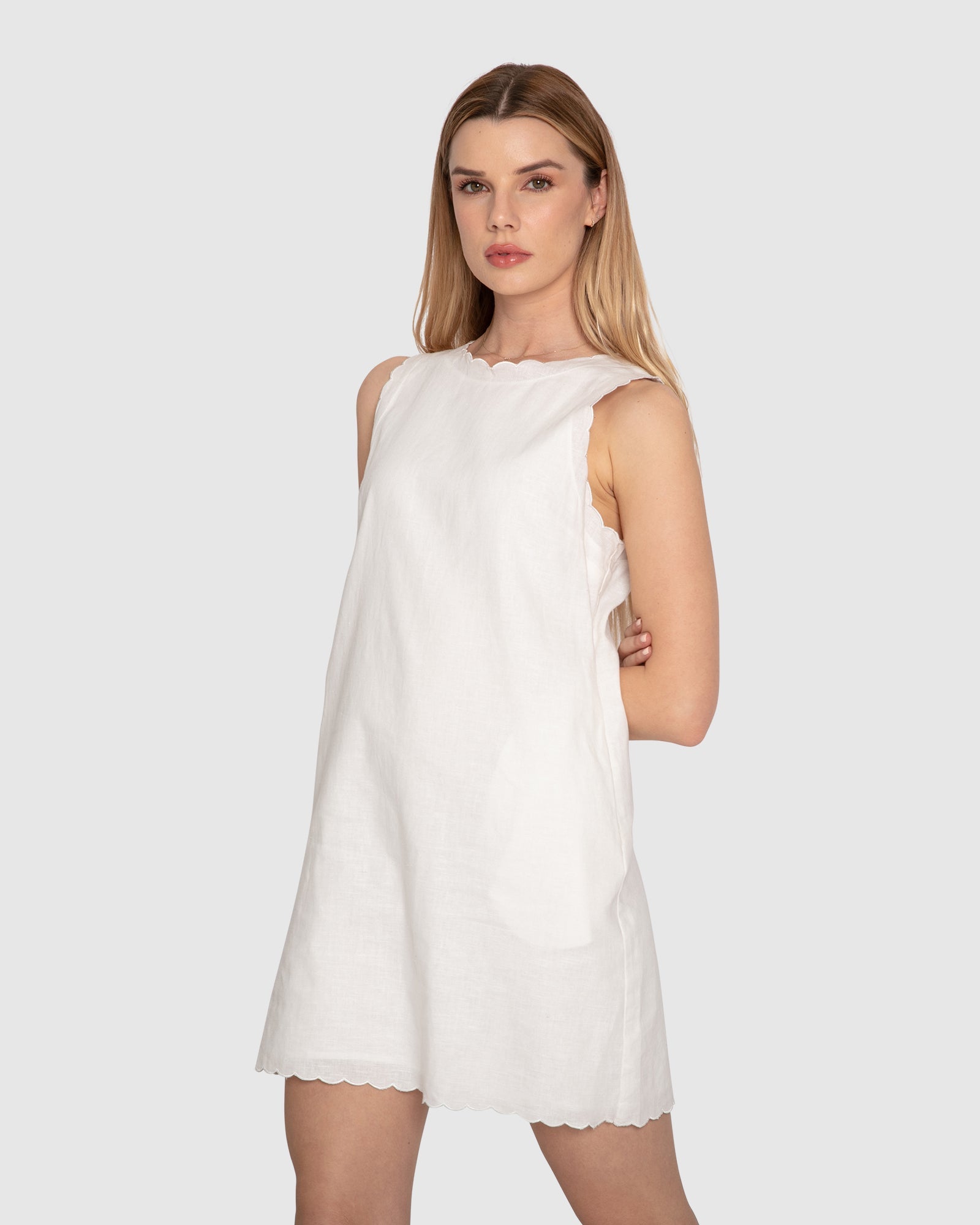 Women | Take A Chance Mini Dress | White