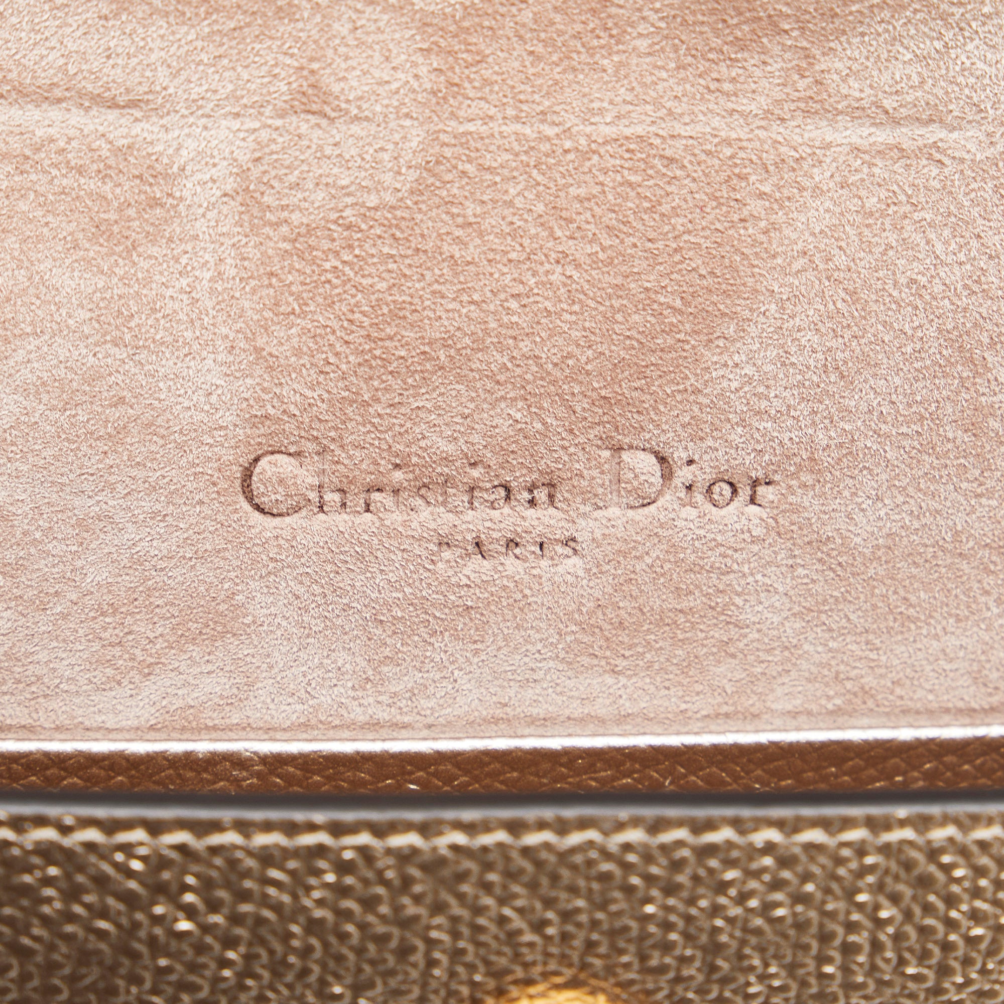 Dior | Pre-Owned Leather Saddle Belt Pouch | Gold
