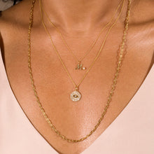 Teeny Pearl Cursive Initial Necklace