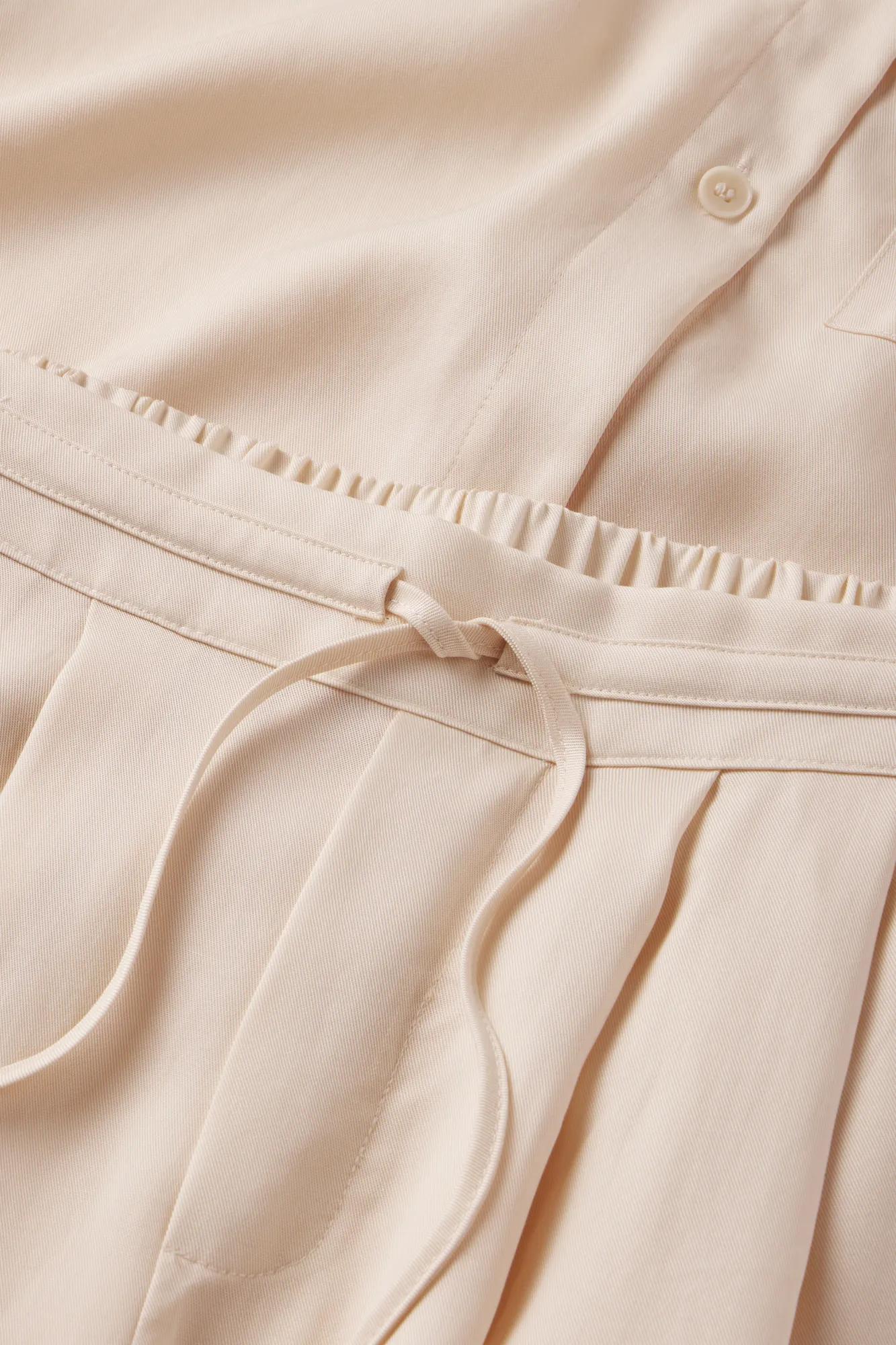 Tencel Woven Relaxed Trouser | Whitecap Grey