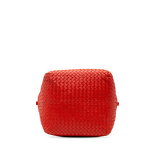 Bottega Veneta | Pre-Owned Nappa Intrecciato Cube Shoulder Bag | Red